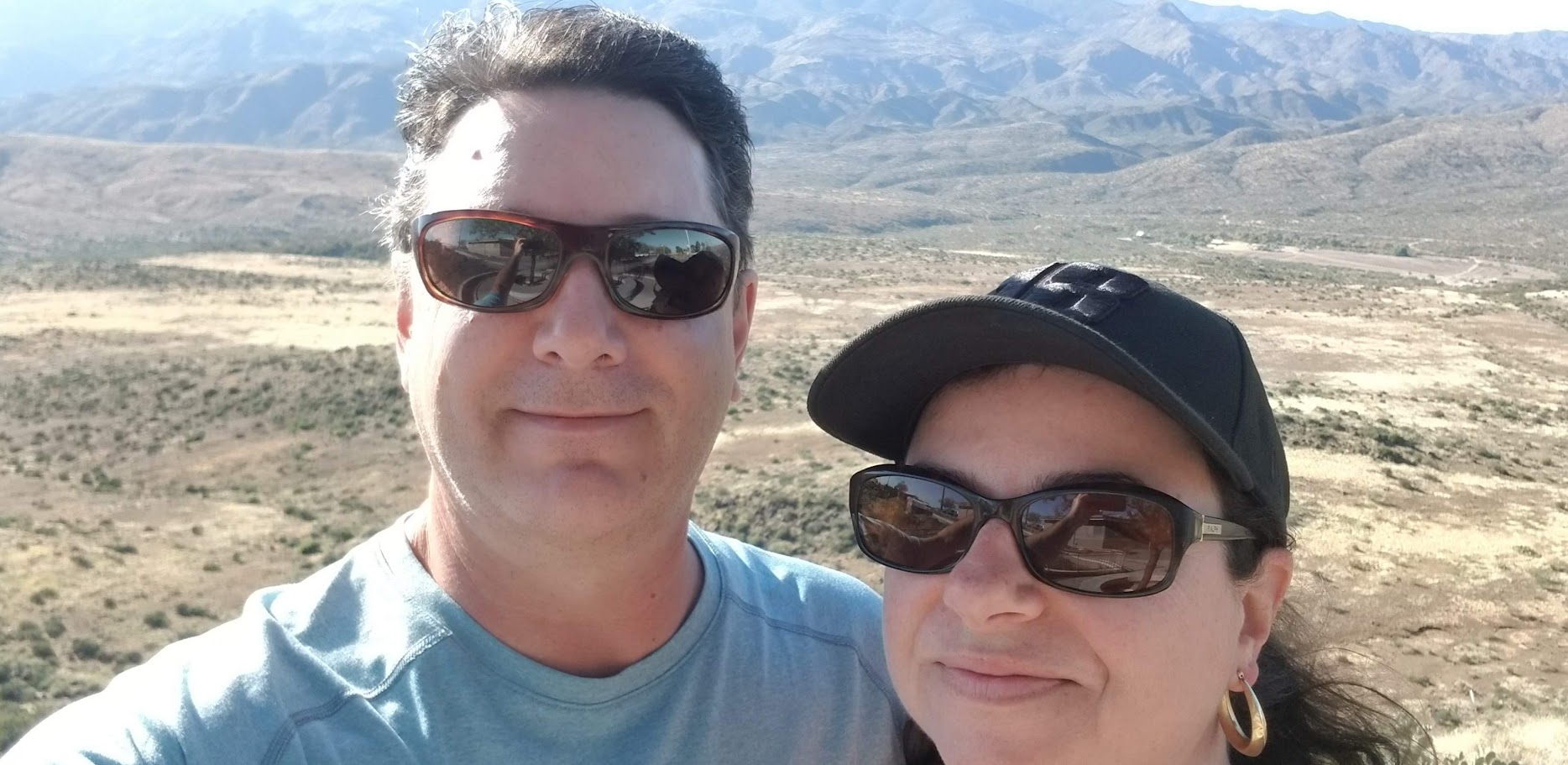 Gene and Maureen on Arizona road trip